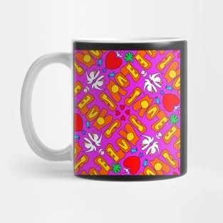 Double Love flashy pattern Mug